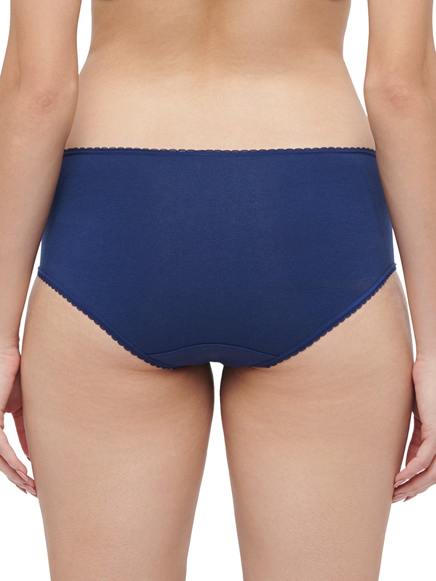 Triumph Black & Green Cotton Hipster Panties - Pack Of 3