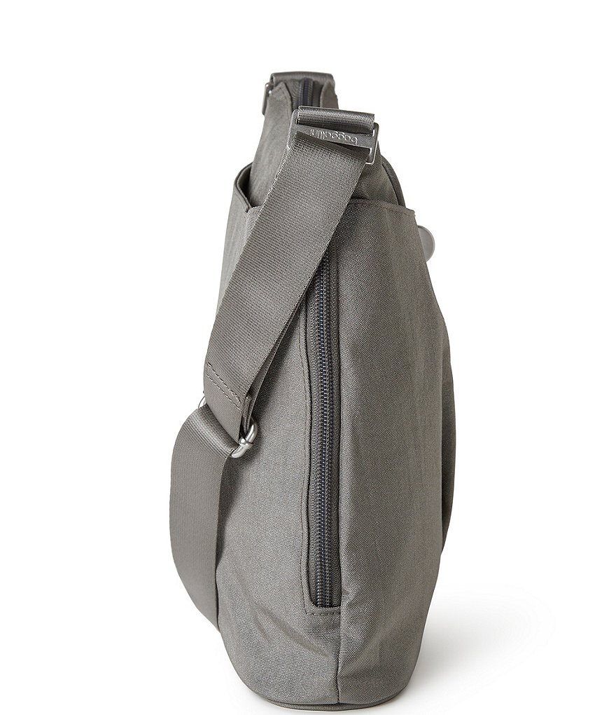 Baggallini International Collection Sorrento Metallic RFID Hobo Bag