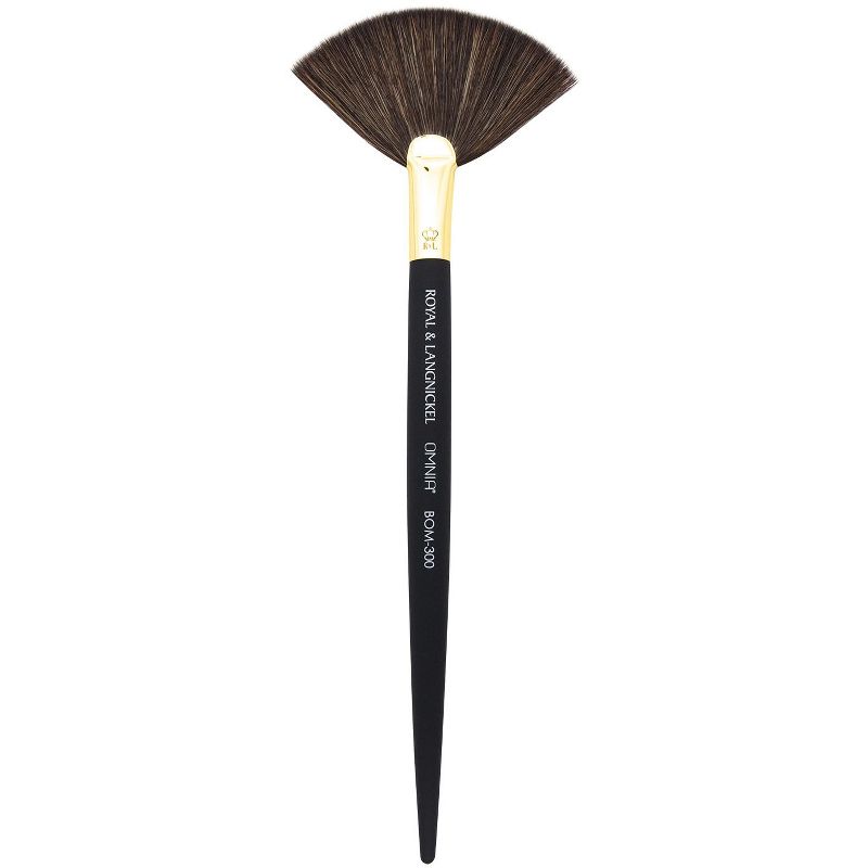 OMNIA Brush PROFESSIONAL 9pc Travel Gold Makeup Brush Set with Zip Case