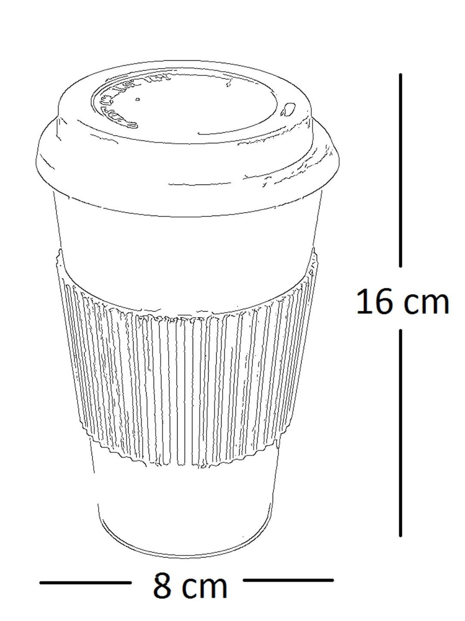 Freelance Brown Bamboo Set of 1 Mugs