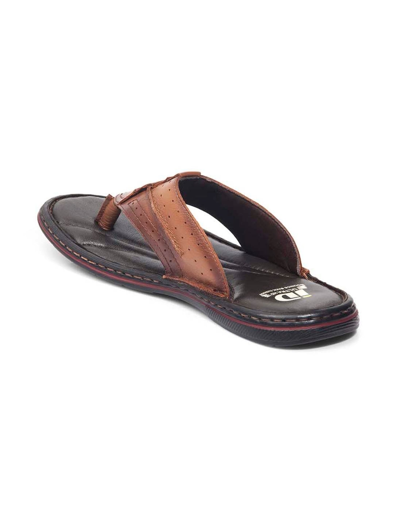 ID Men's Tan Thong Sandals