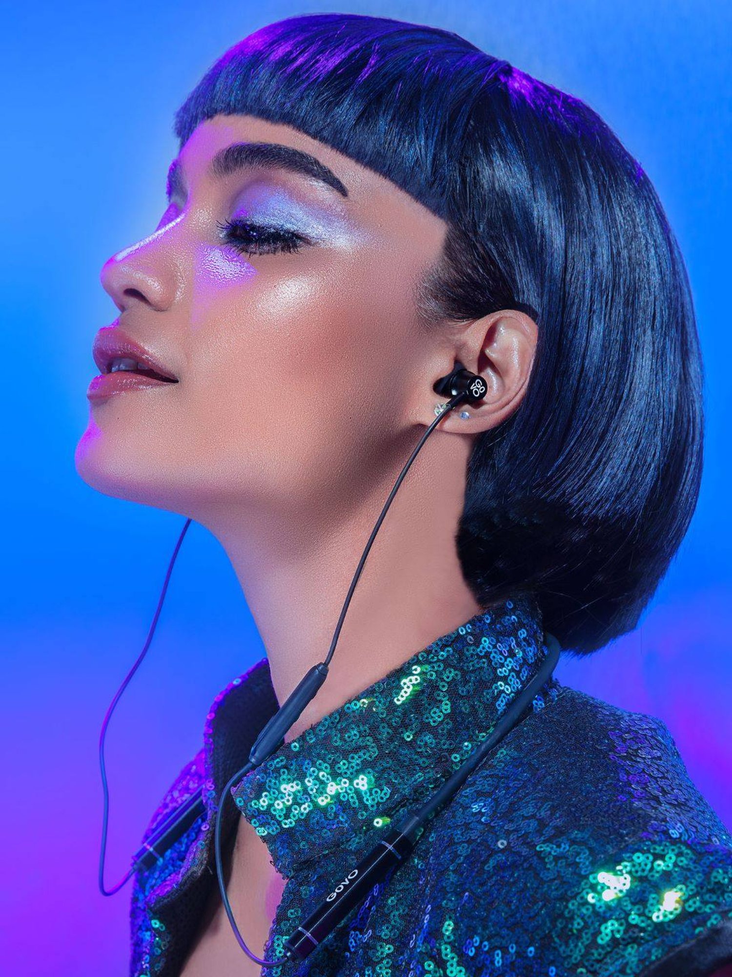 GOVO GOKIXX 620 in-Ear Wireless Neckband Earphone with HD Mic (Black)