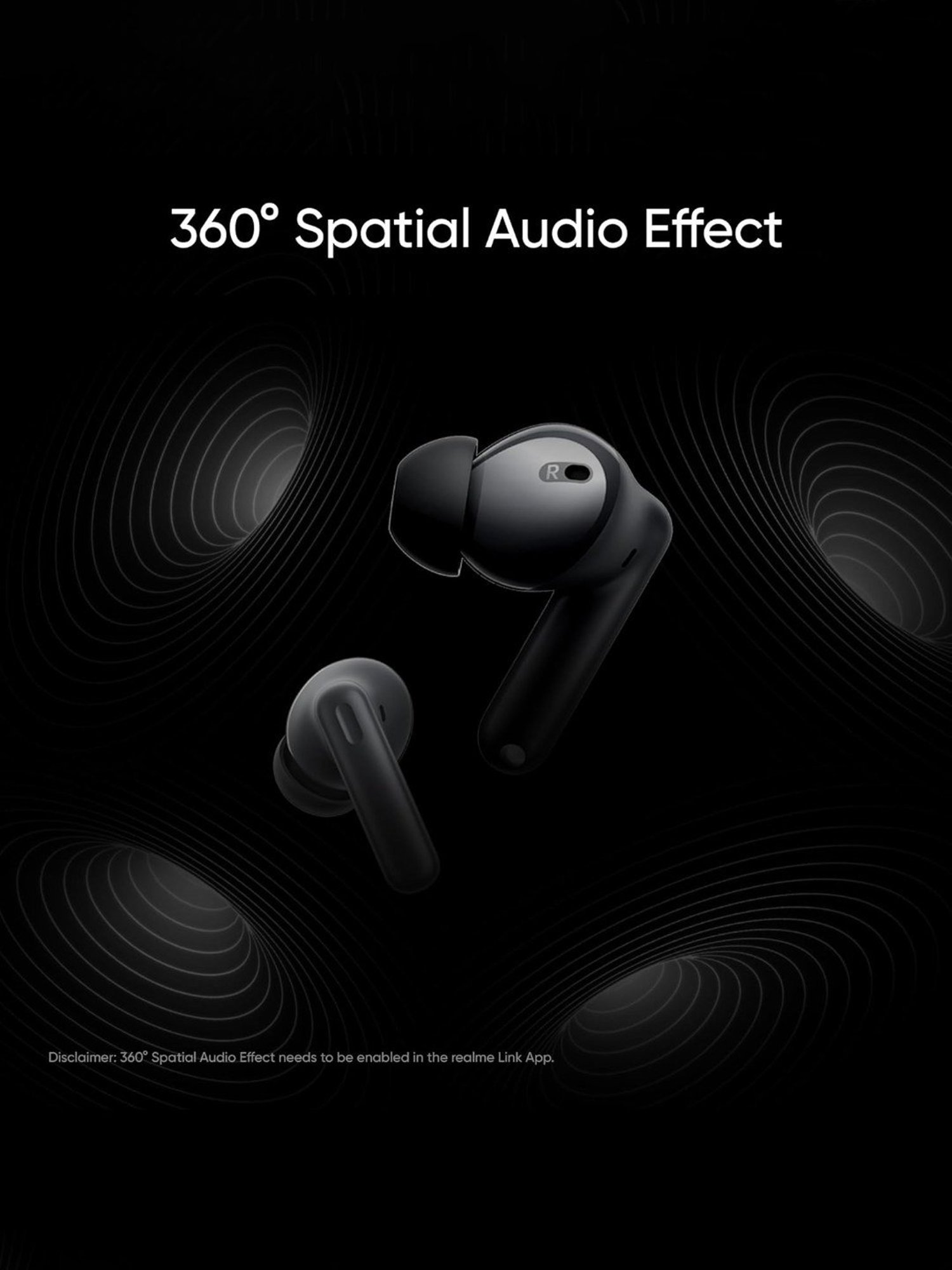 Realme Buds T300 in Ear Earbuds with 30dB ANC & Upto 40Hrs Battery (Stylish Black, True Wireless)