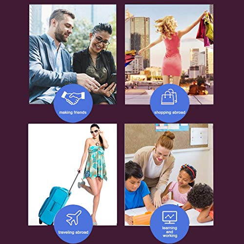 Language Translator Device Smart Two Way Voice Translator Bluetooth Support 44 Languages for Travelling Abroad Learning Shopping Business Chat Recording Translations