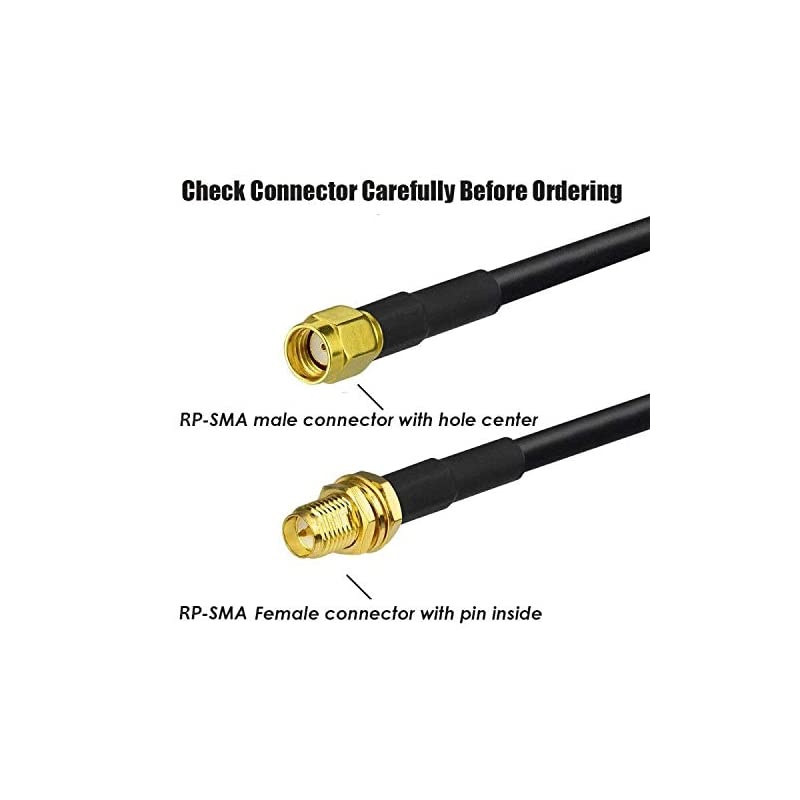 10m 33ft Cable RPSMA Coaxial Extension Cable Male to Female Connector for Wireless LAN Router Bridge amp Cellular Antenna Not for TV