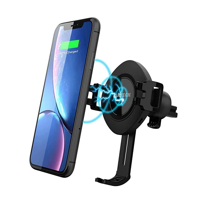 10W Wireless Car Charger Mount,  Air Vent Universal Phone Holder Fast Charging Compatible with iPhone 12/12Pro/11/11 Pro/11 Pro Max/XR/XS/XS Max/X/8/8 Plus, Samsung Galaxy S Series and Note