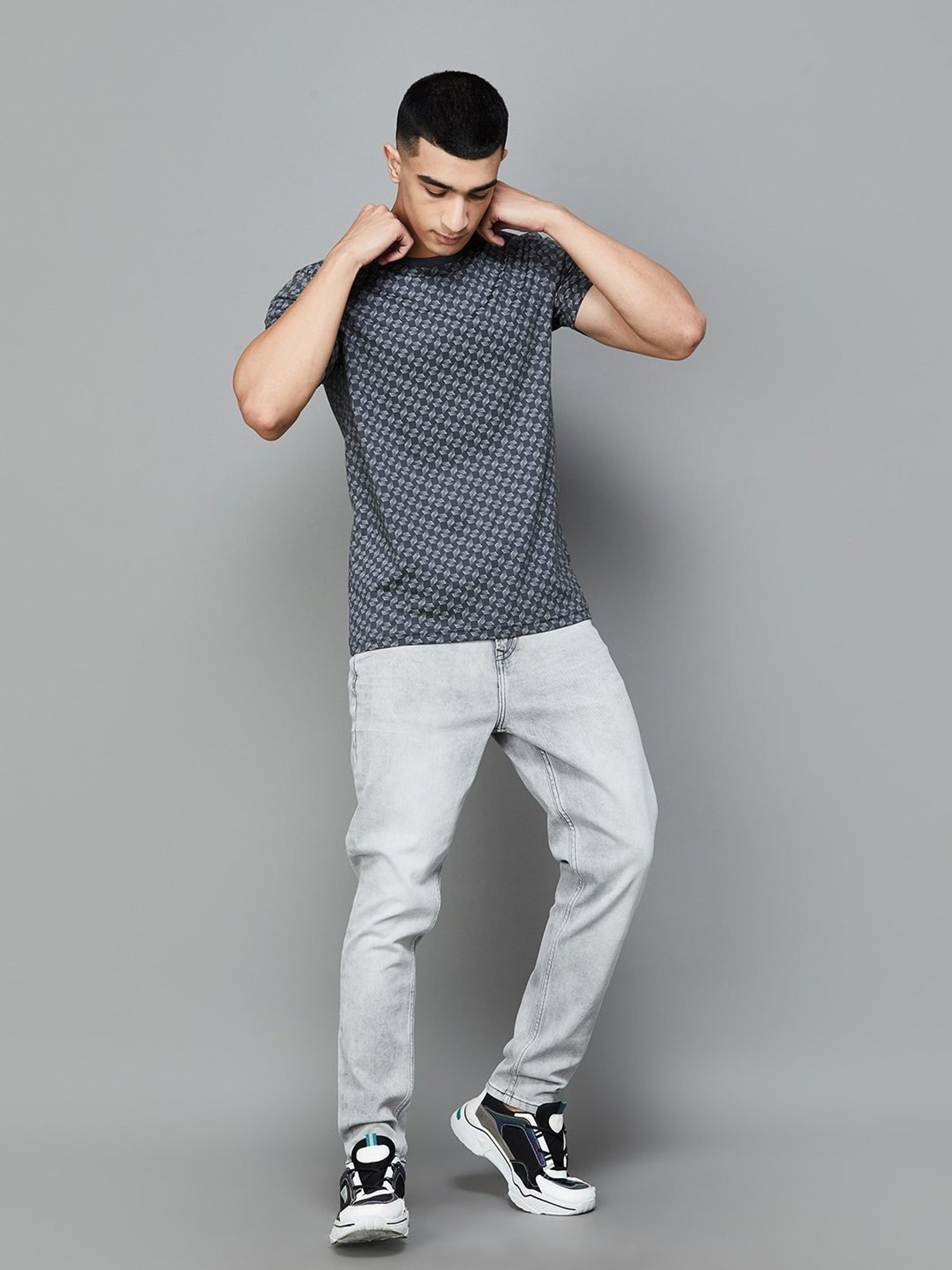Forca by Lifestyle Grey Carrot Fit Jeans