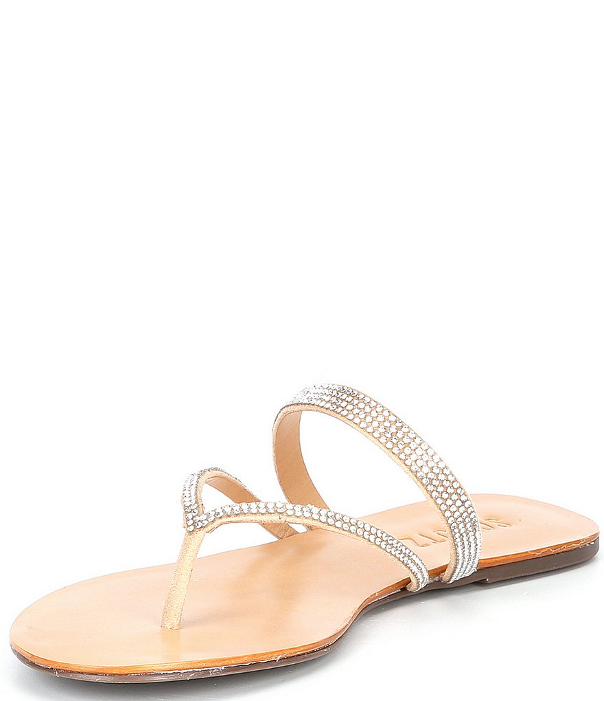 Schutz Toven Jewel Embellished Suede Sandals