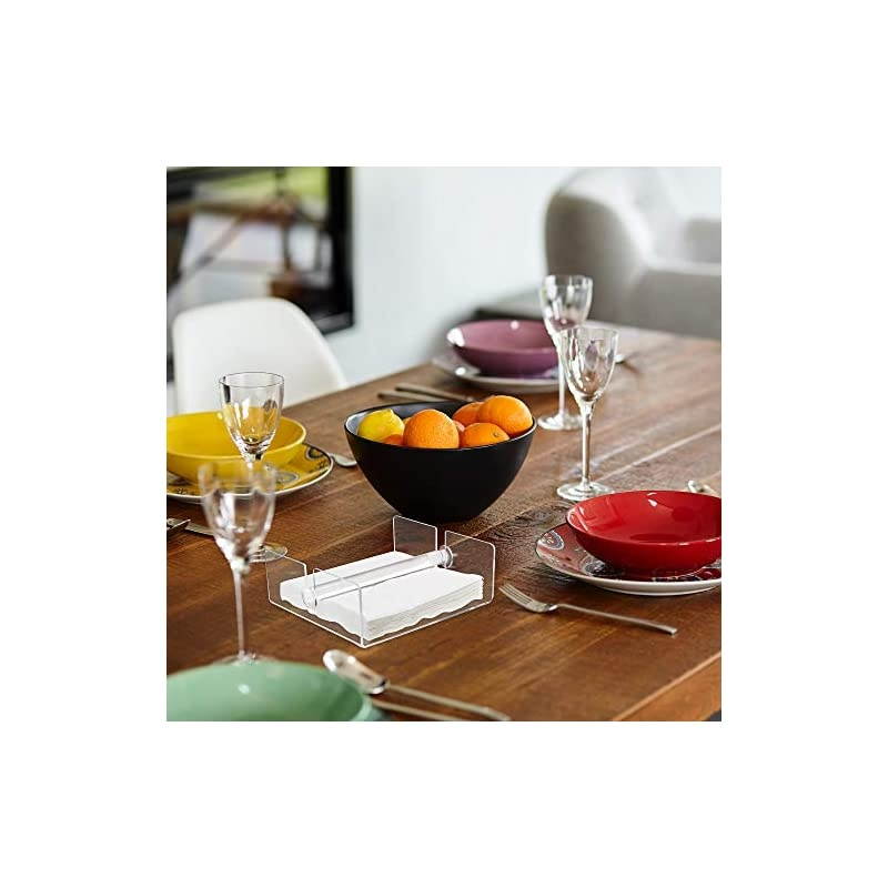 One Deluxe Clear Acrylic Napkin Holder (1 Pack, Second)