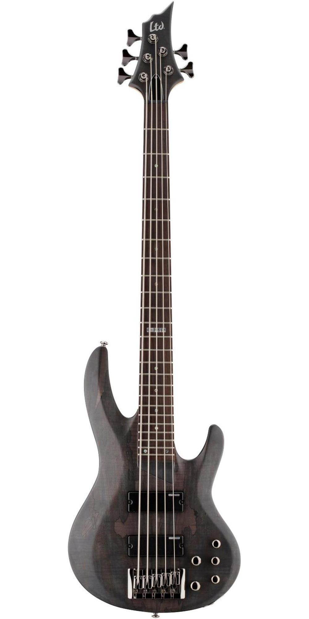 ESP LTD B-205SM 5-String Bass (See Thru Black Satin)