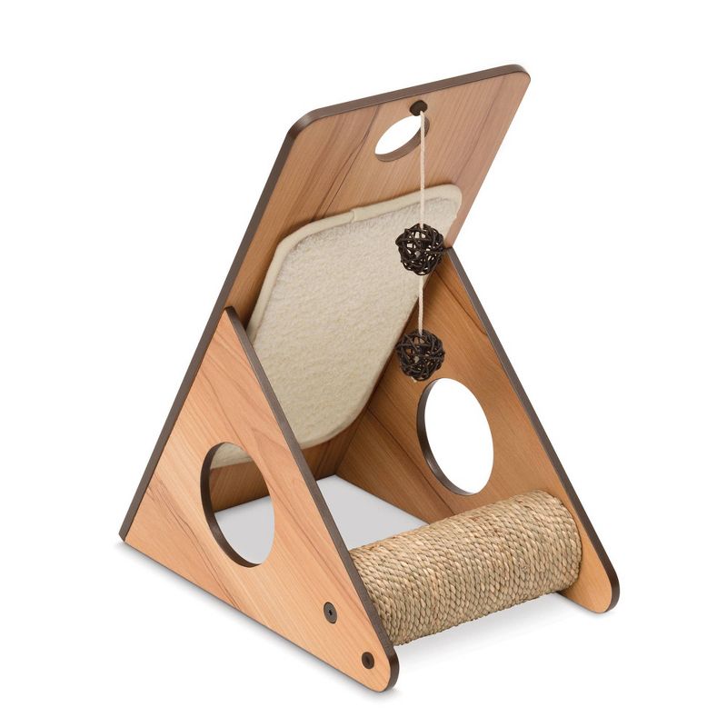 Catit Vesper V-Playstation Cat Scratcher - Walnut