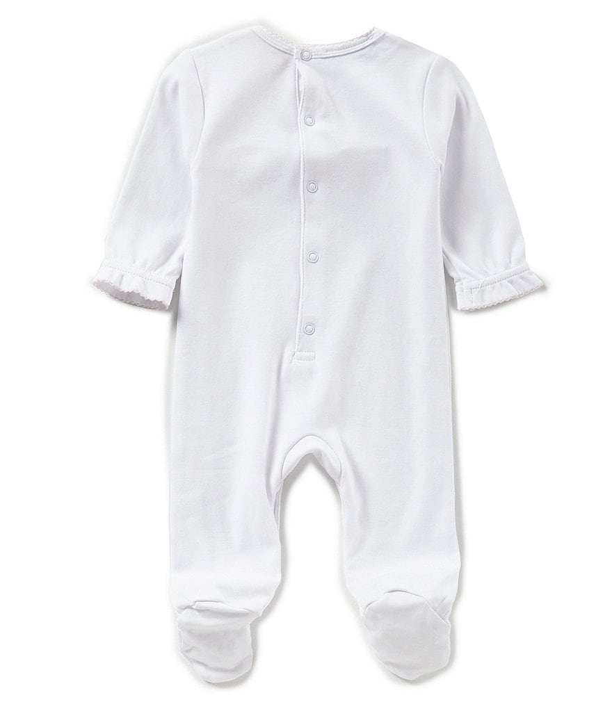 Feltman Brothers Baby Girls Newborn-9 Months Floral Wreath Embroidered Coverall