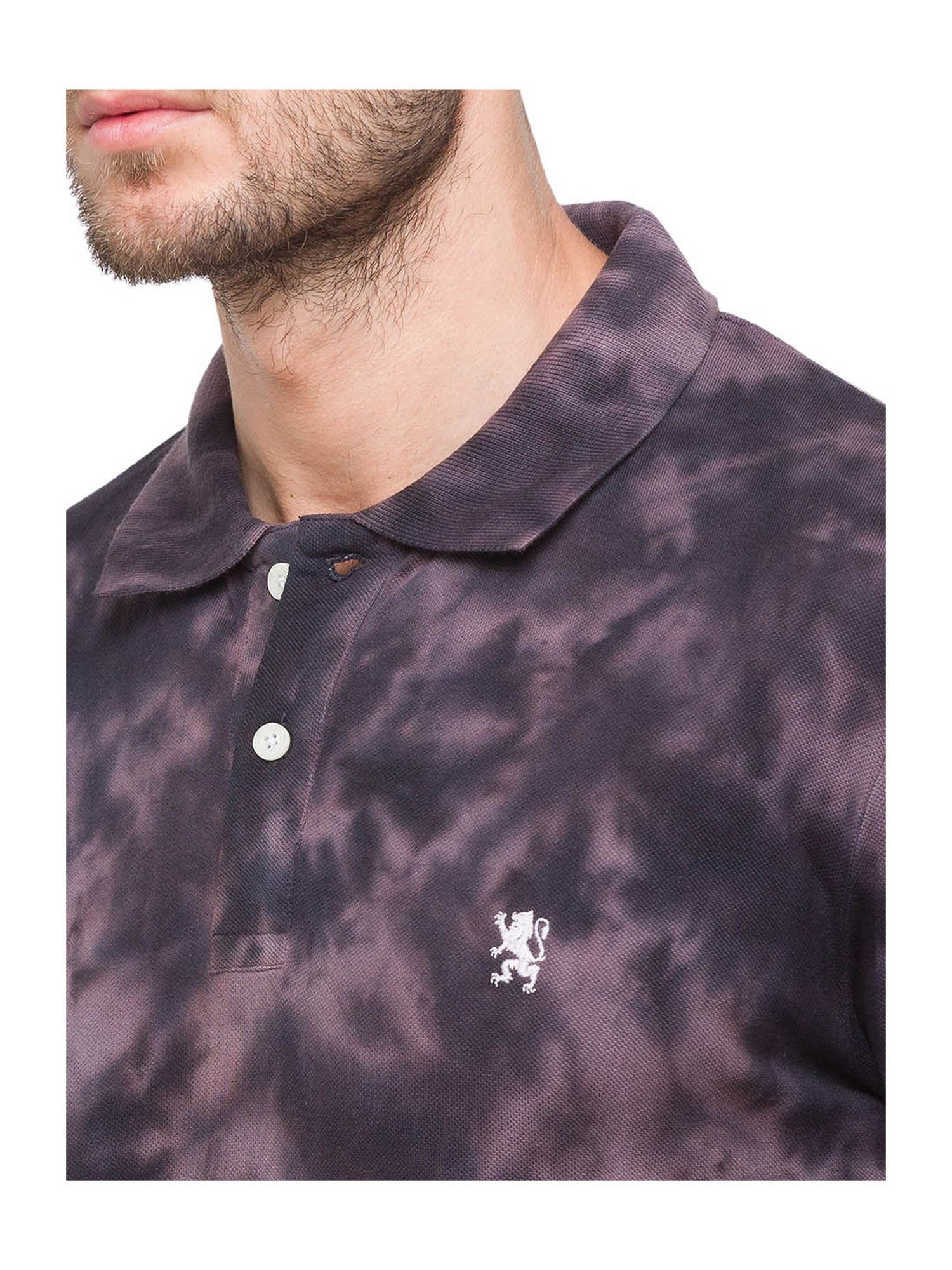 Giordano Black Slim Fit Cotton Polo T-Shirt