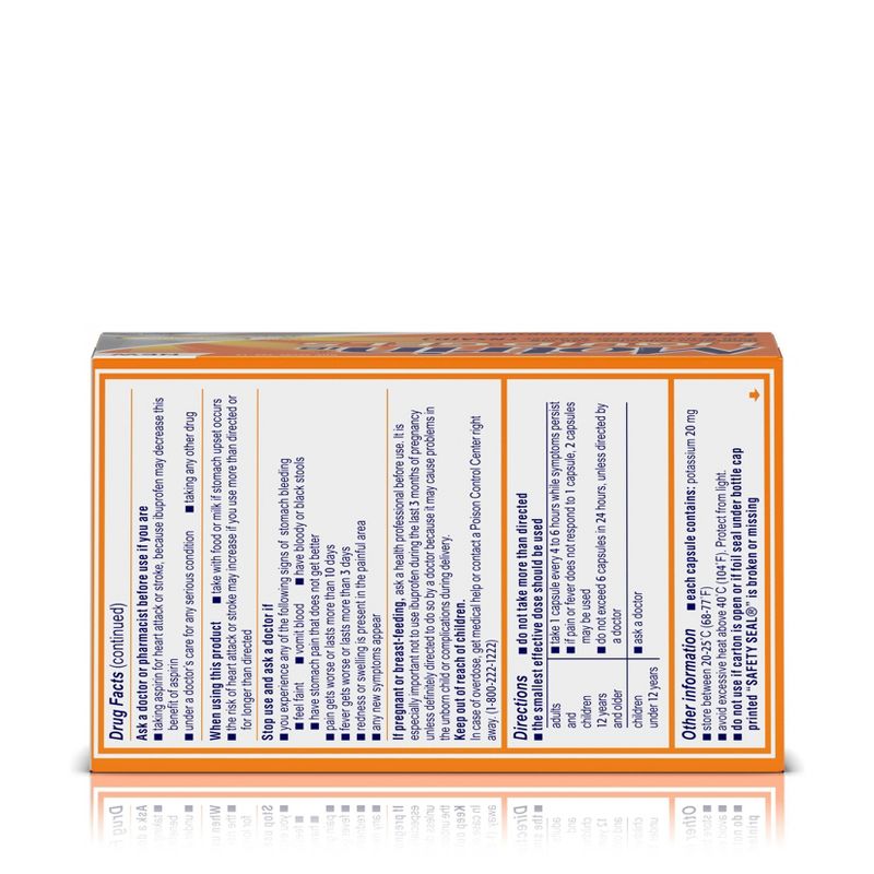 Motrin IB Pain Reliever & Fever Reducer Liquid Gels - Ibuprofen (NSAID) - 120ct