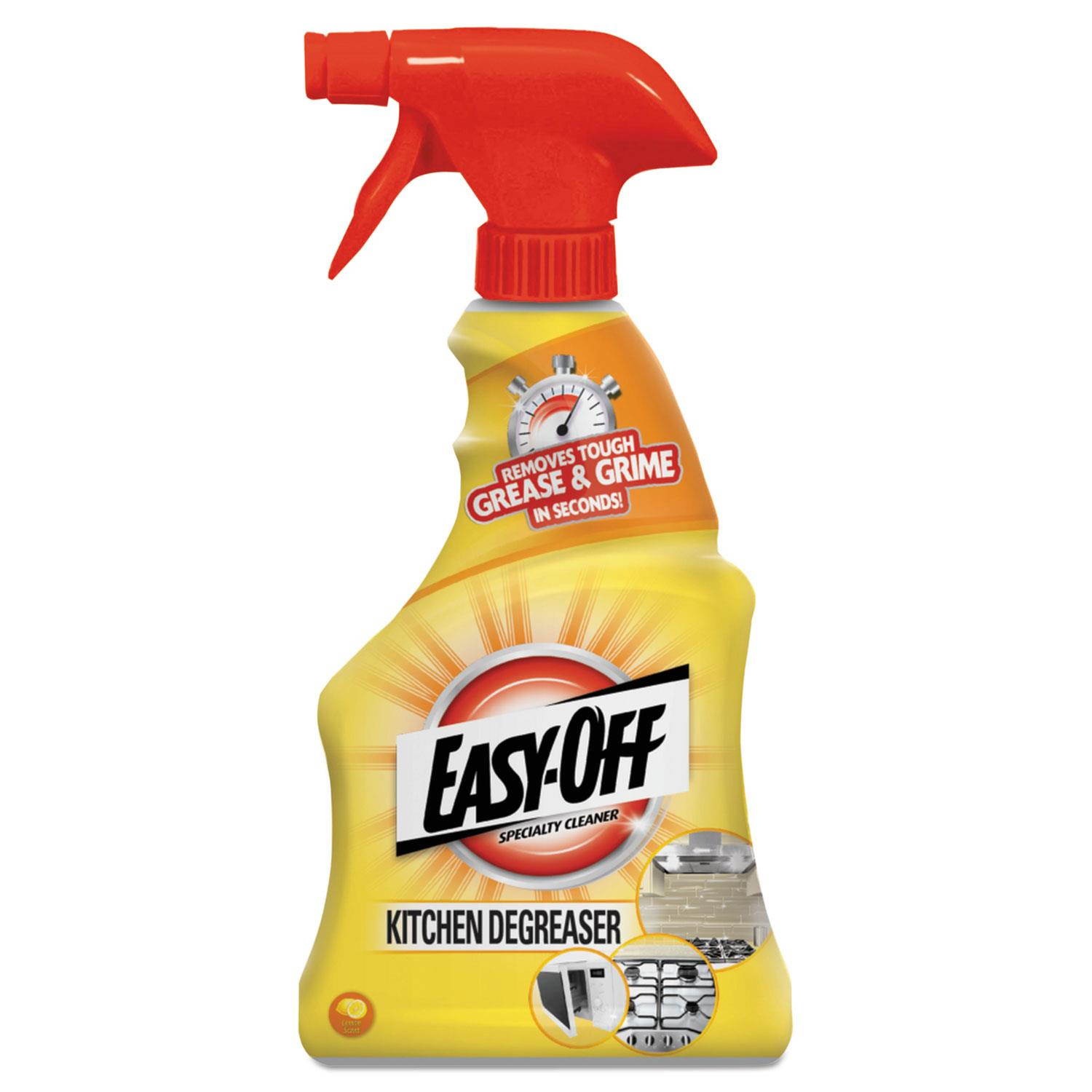 EASY-OFF Kitchen Degreaser Lemon Scent 16 oz Spray Bottle 6/Carton 97024