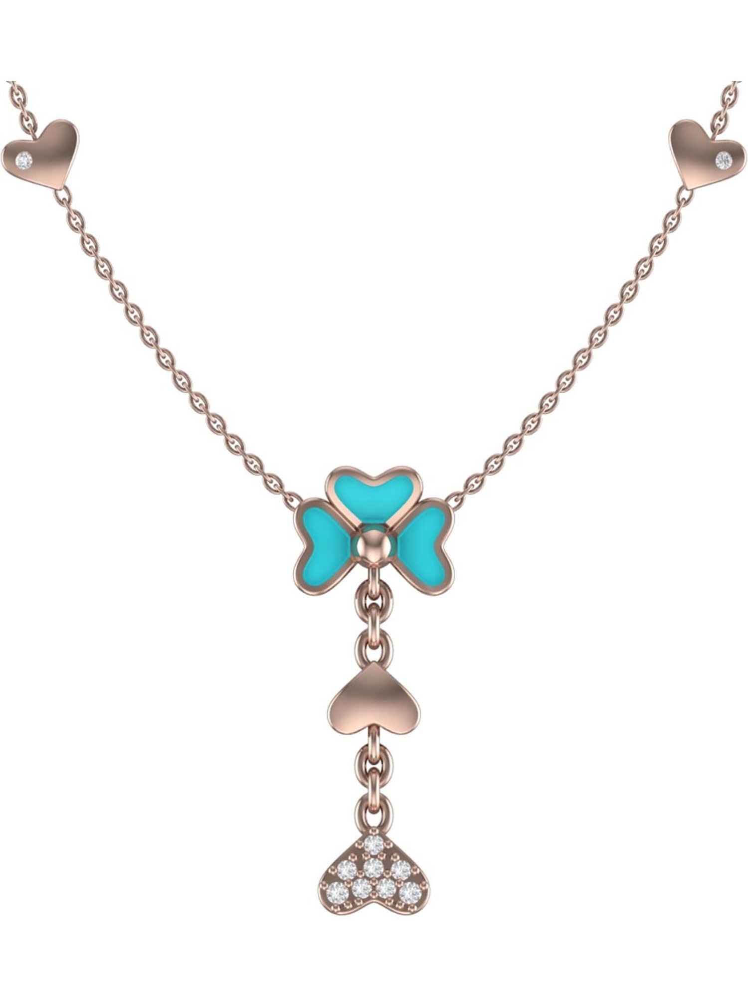 Praavy 92.5 Sterling Silver The Flower Necklace for Kids