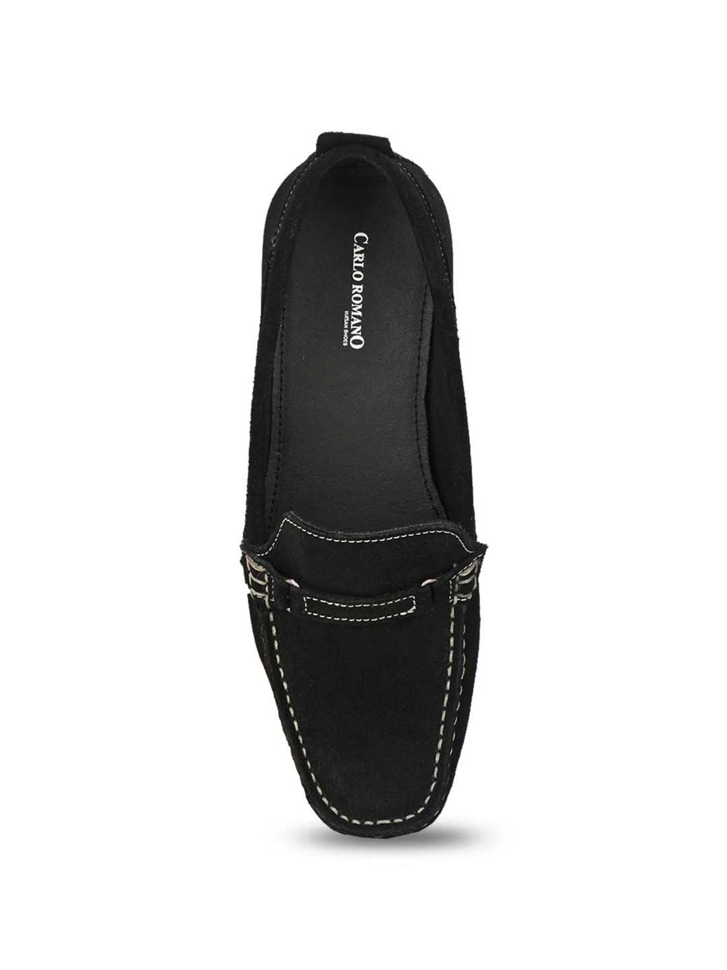 Carlo Romano Women's Black Casual Loafers