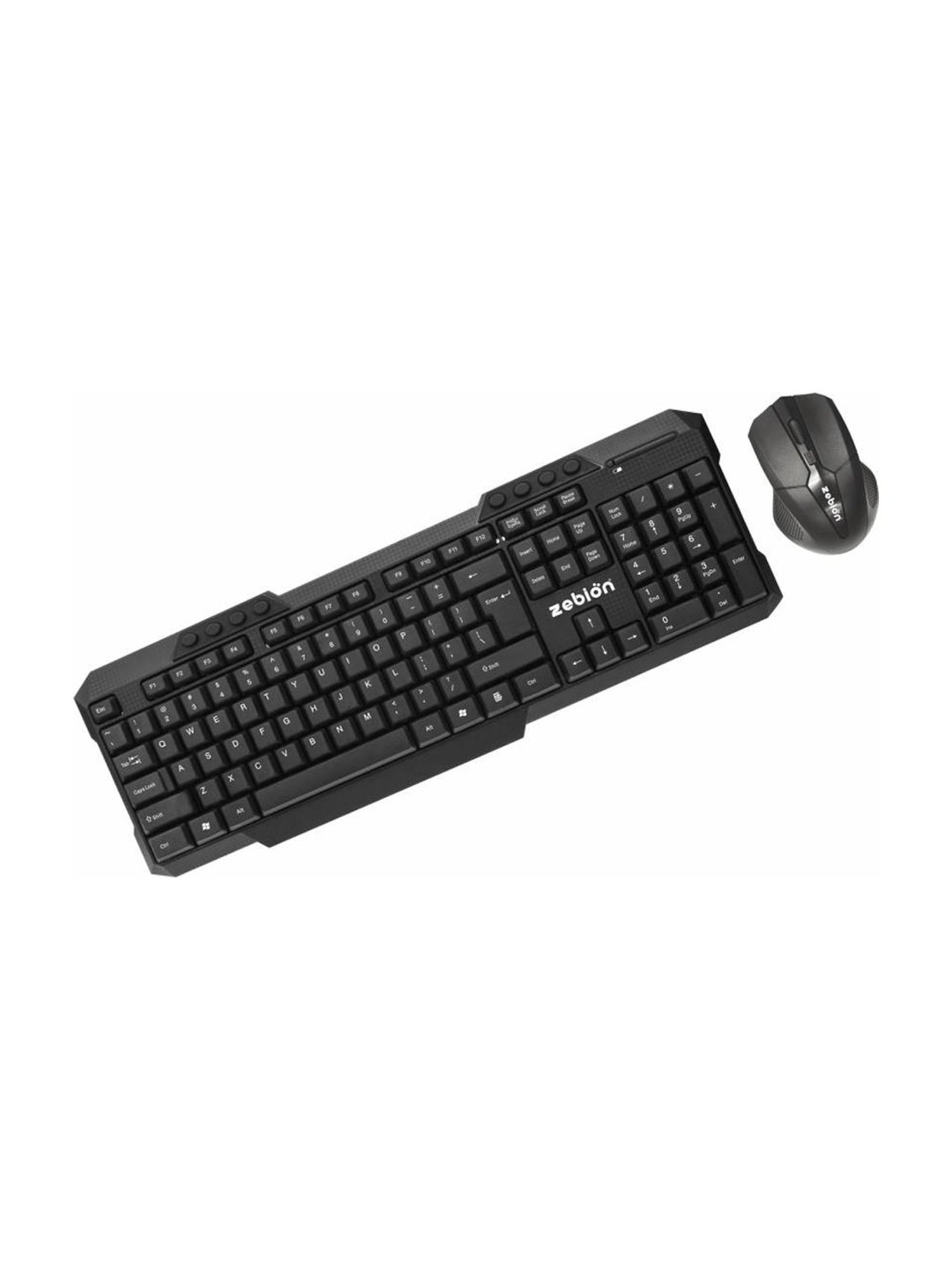 Zebion G2400 Wireless Keyboard And Mouse Combo Set (Black)