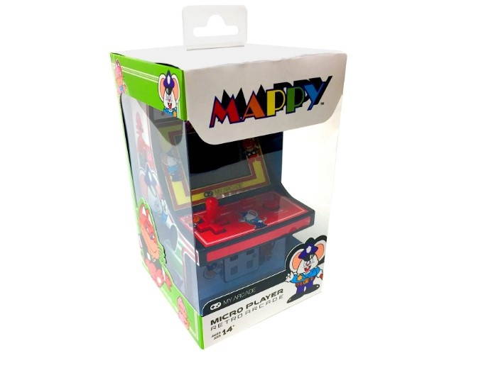 MY ARCADE Bandai Namco MAPPY 6" Micro Arcade Machine Portable Handheld Video Game