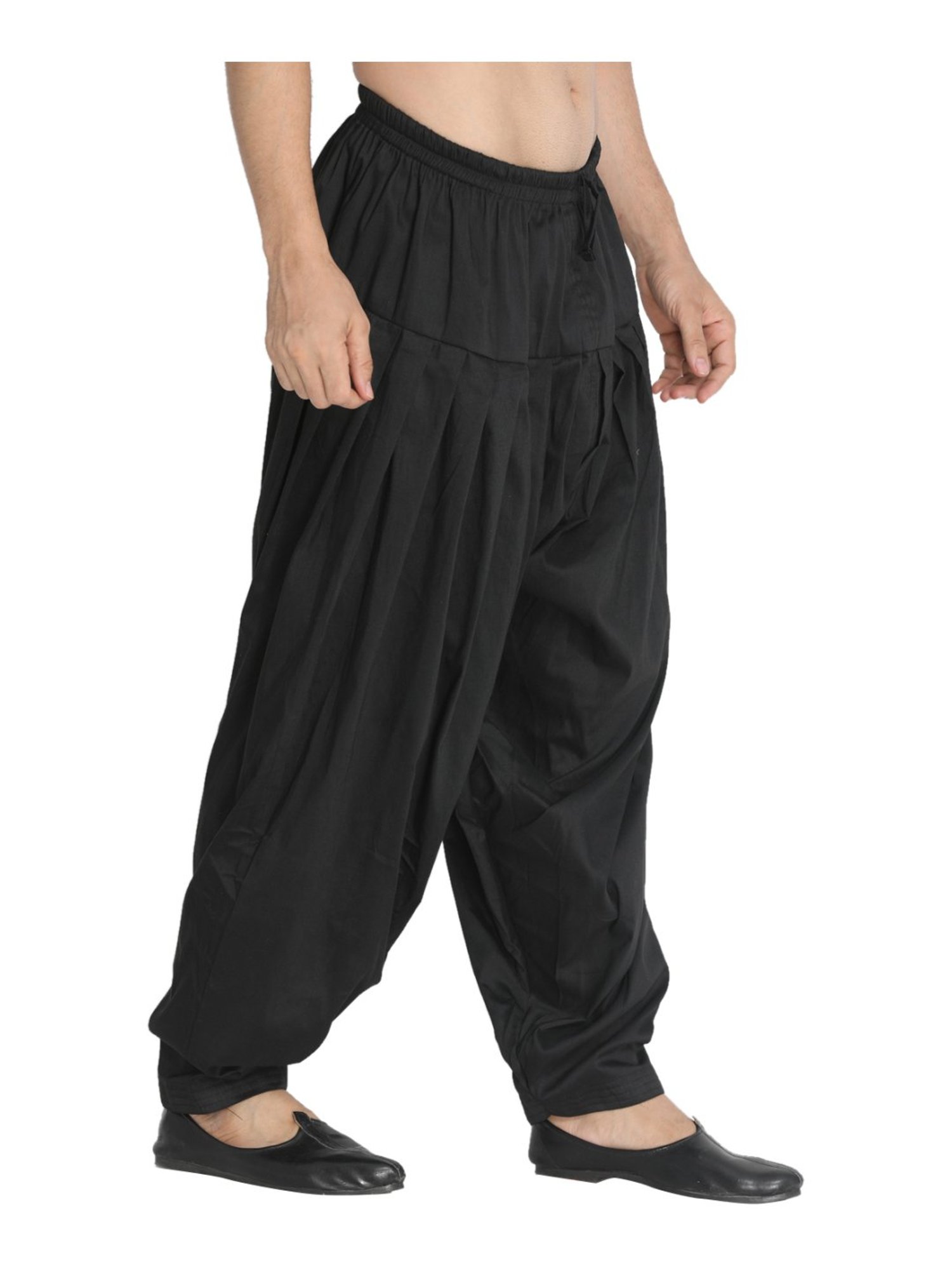 Ramraj ALAMEEN White Cotton Solid Dhotis