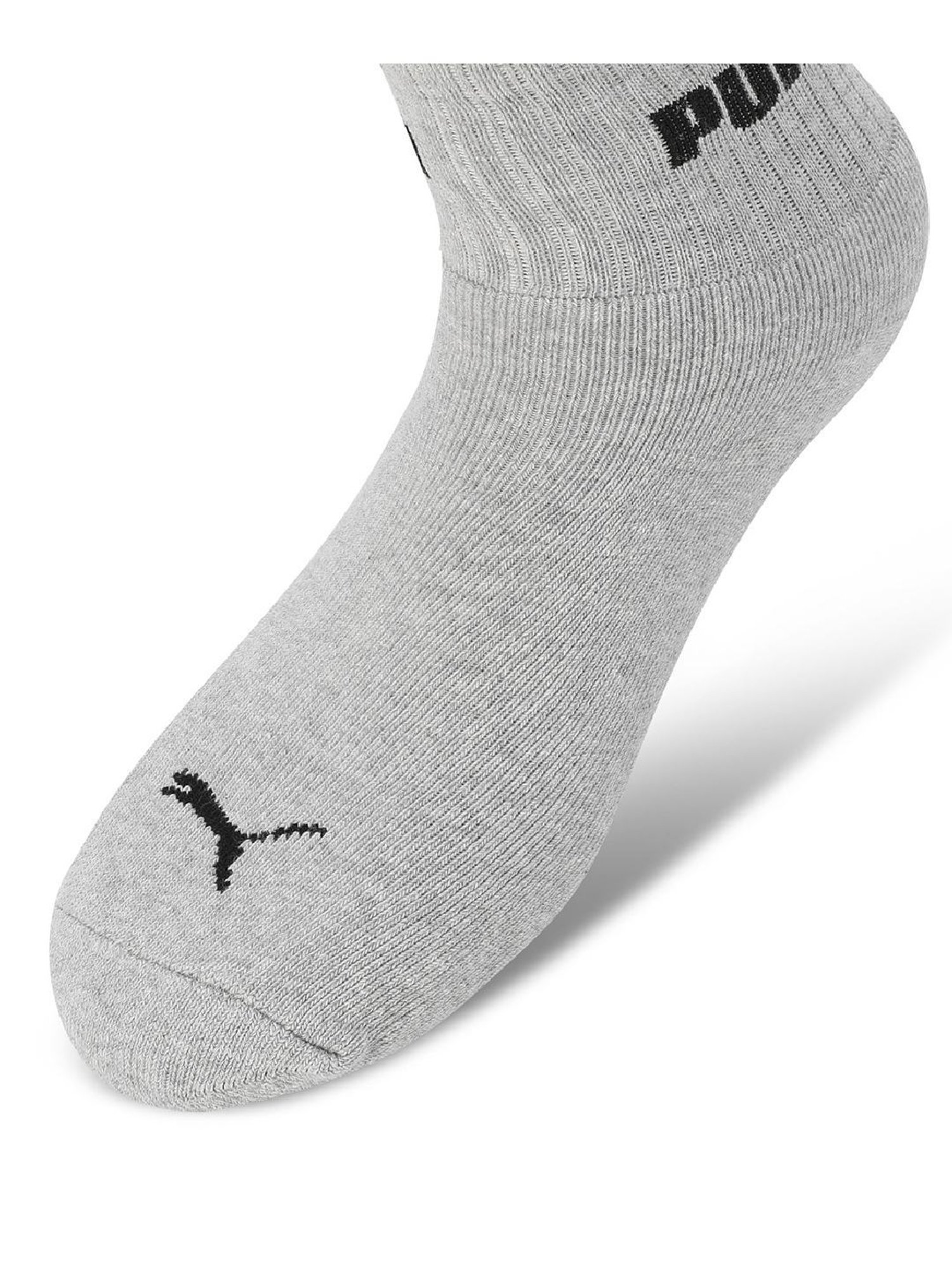 Puma Grey Dawn Cotton Logo Extra Large Socks