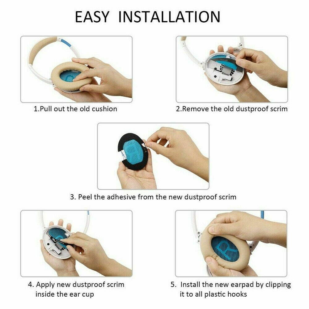 Replacement Ear Pads Cushion For  QuietComfort QC15 QC25 QC35 Headphones USA