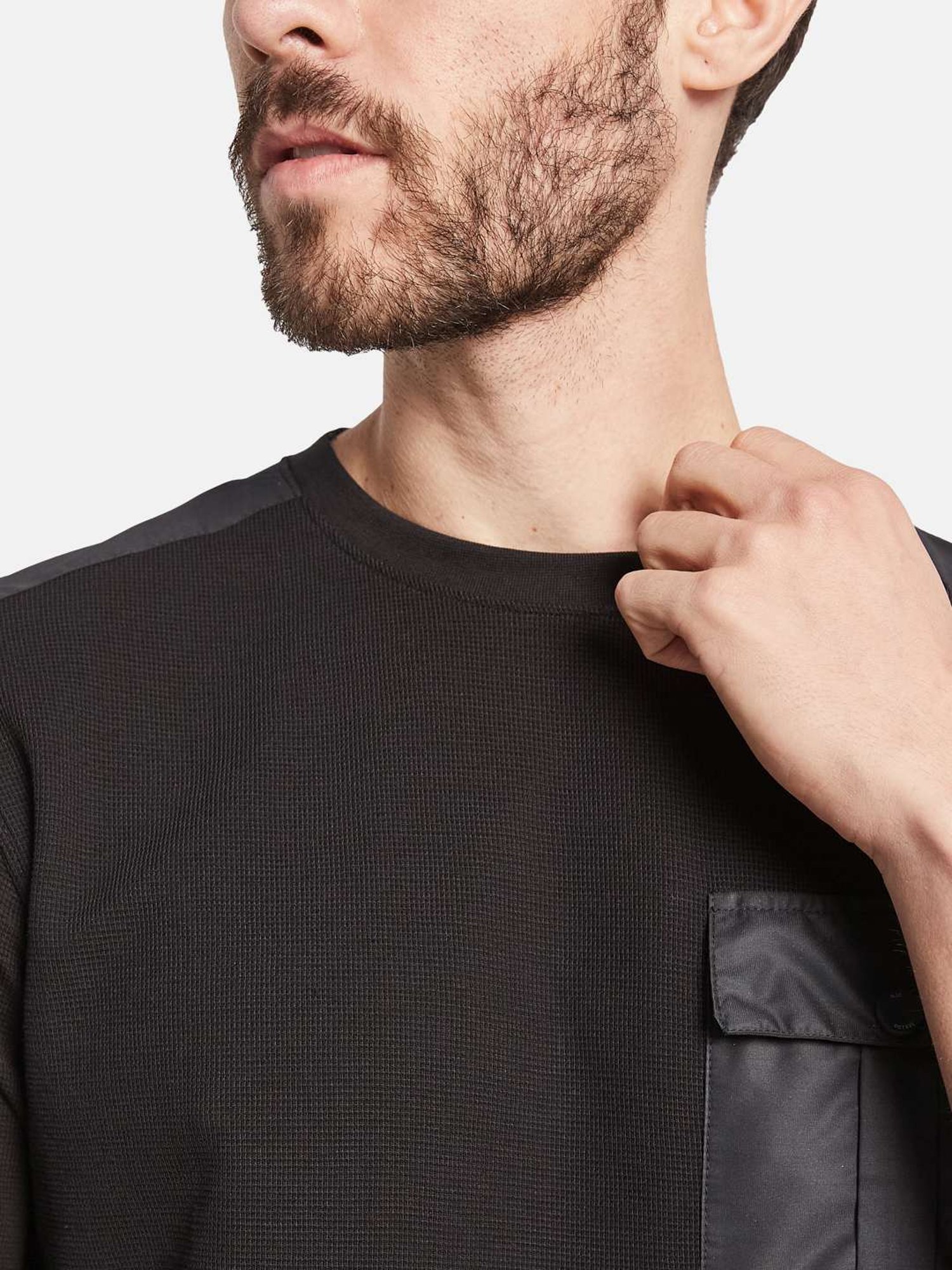 Octave Black Regular Fit T-Shirt