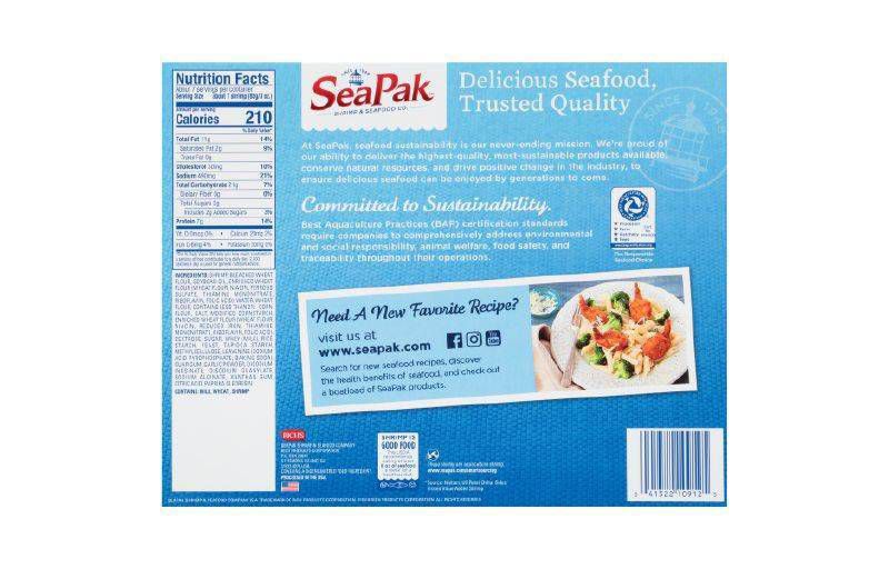 SeaPak Butterfly Shrimp with Crispy Breading - Frozen - 20oz