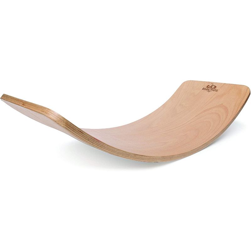 Kinderfeets Original Kinderboard Versatile Waldorf Wooden Balance Board for Toddlers, Teens, and Adults, Natural (2 Pack)