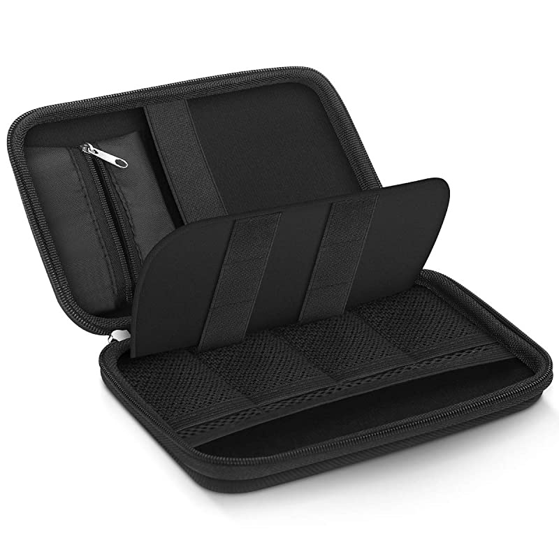 Small Electronic Organizer Portable Storage Hard EVA Bag Universal Travel Electronics Accessories Protective Bag for Cable Hard Drives Tech Gears SD Card USB Phone Accessories and More