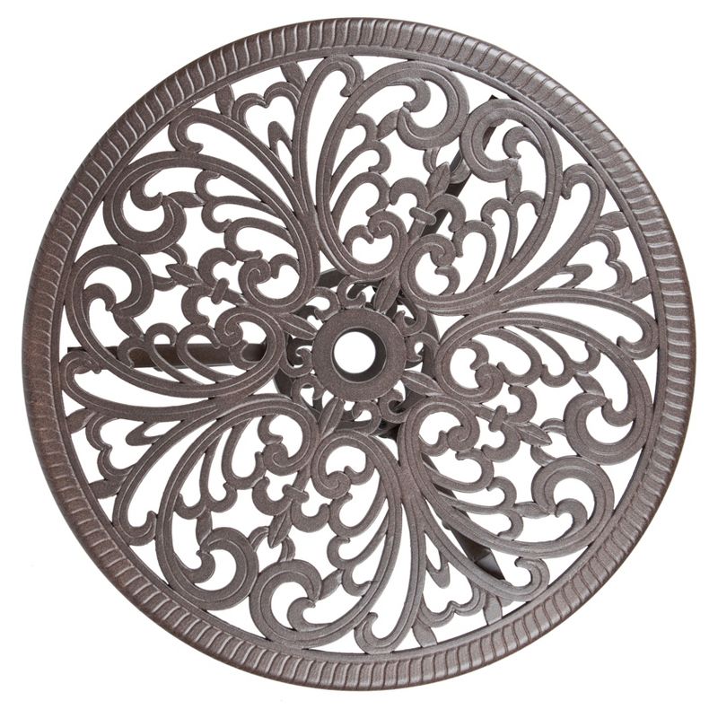 Faustina 3pc Metal Patio Bistro Set - Antique Bronze - Fire Sense