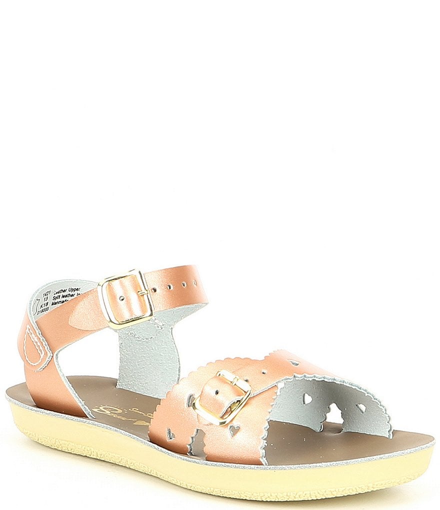 Saltwater Sandals by Hoy Girls' Sun-San Sweetheart Water Friendly Sandals (Infant)