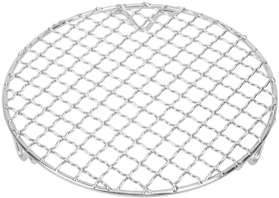 SOONHUA Multipurpose Stainless Steel Baking Wire 18Cm Mesh Grill BBQ Net for Outdoor Camping Barbecue Barbecue Steaming Rack Fryer