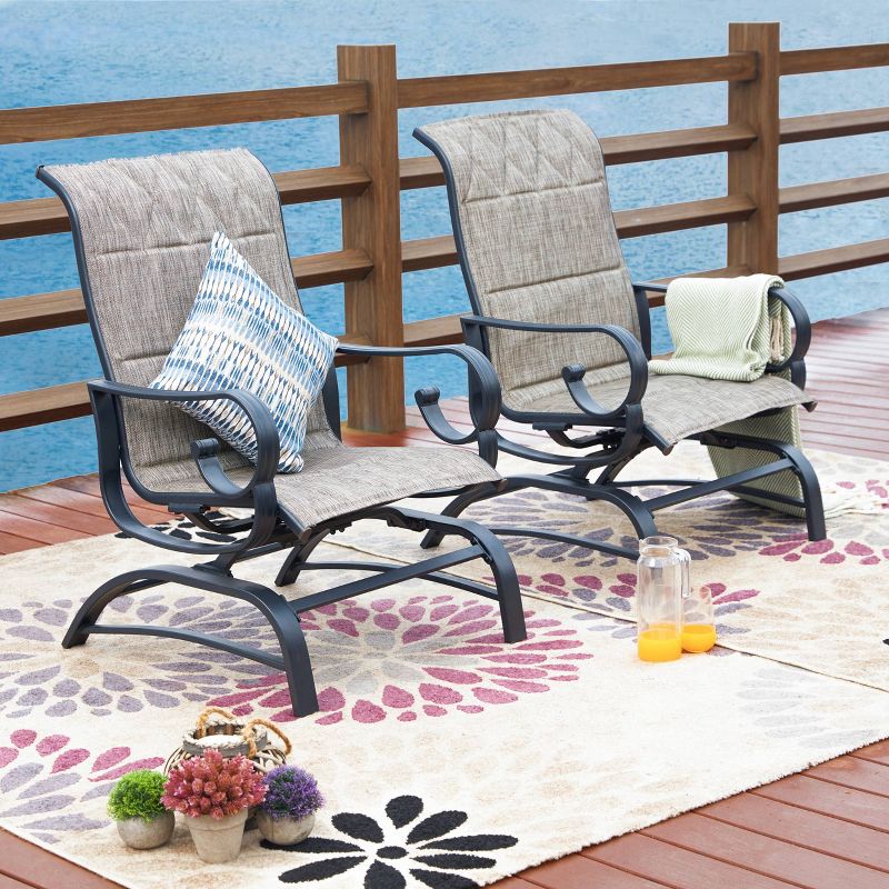 2pc Outdoor Patio Glider Set - Patio Festival