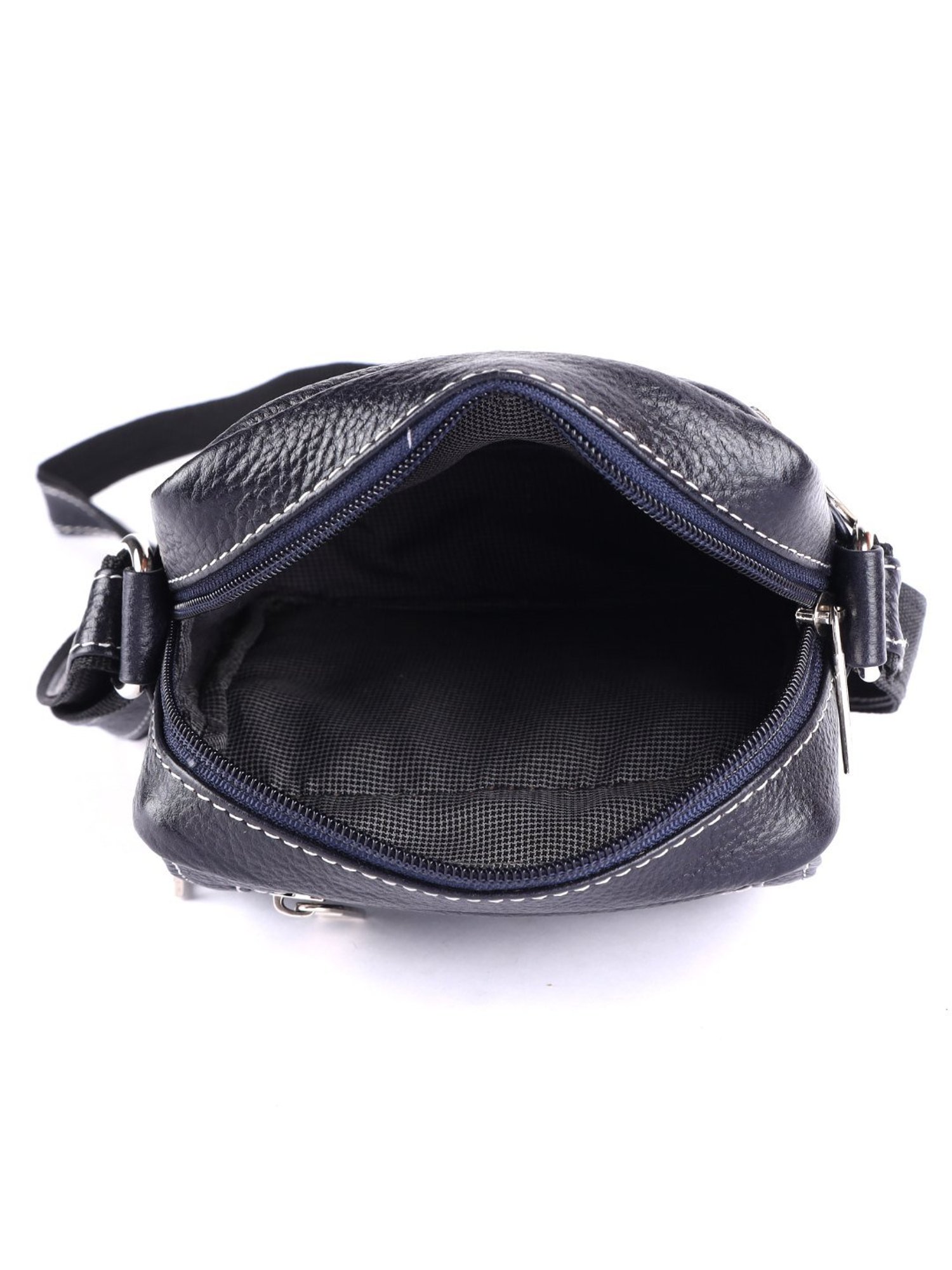 HiLEDER Pure Genuine Leather Messenger Shoulder Sling Cross Body Office Bag for Men and Women, Blue