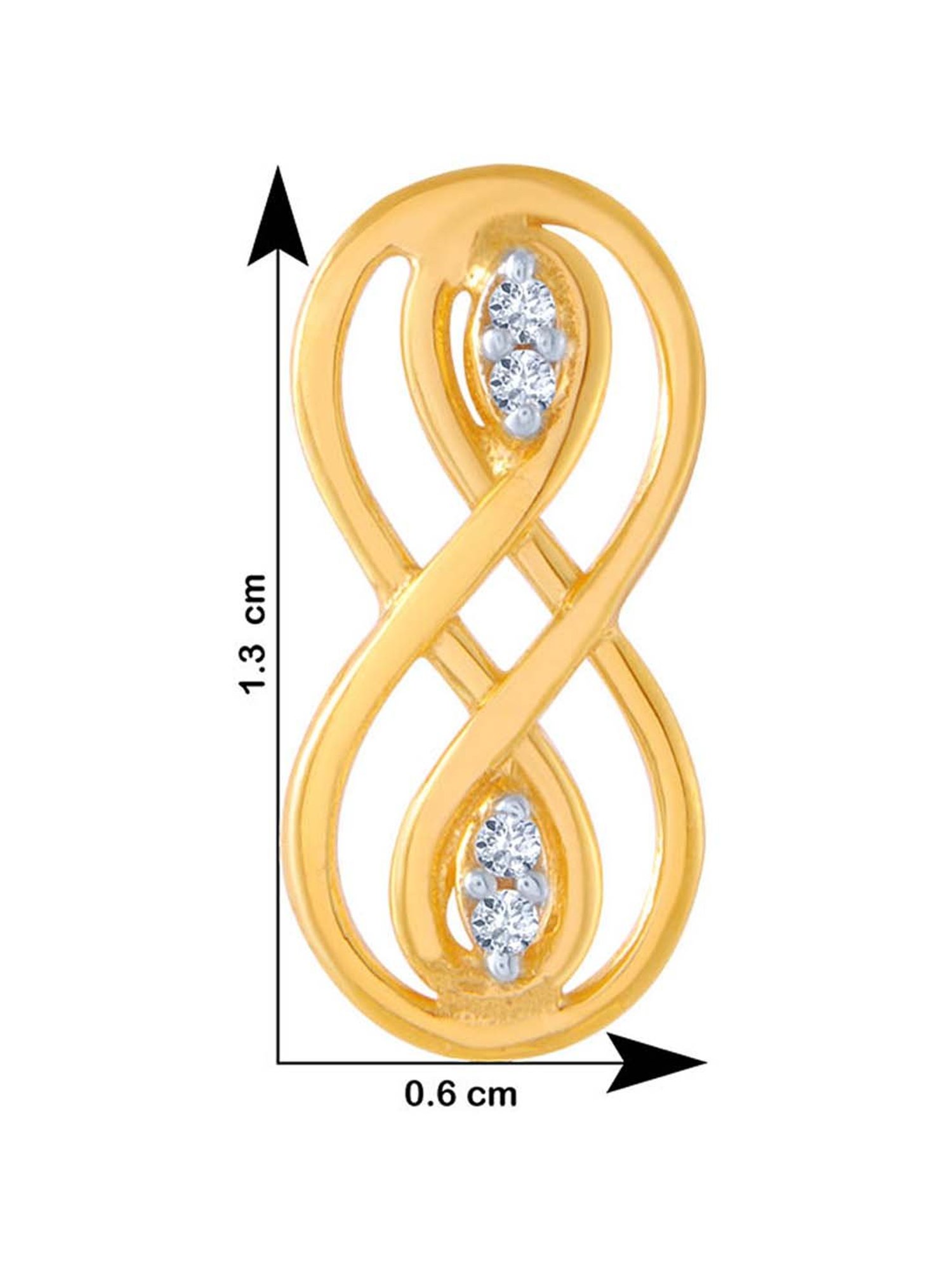 P.C. Chandra Jewellers 14 kt Gold Earrings