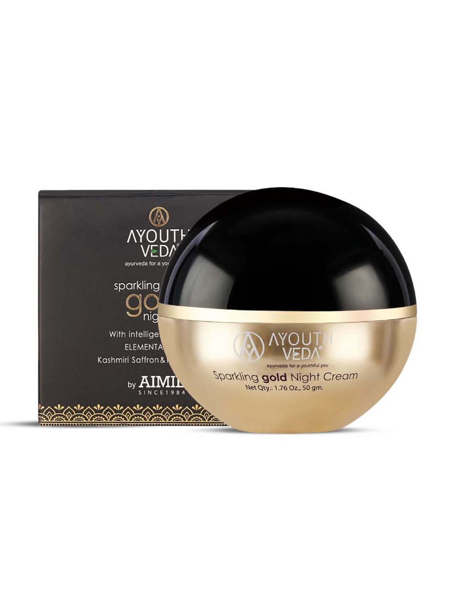 AyouthVeda Sparkling Gold Night Cream - 50 gm
