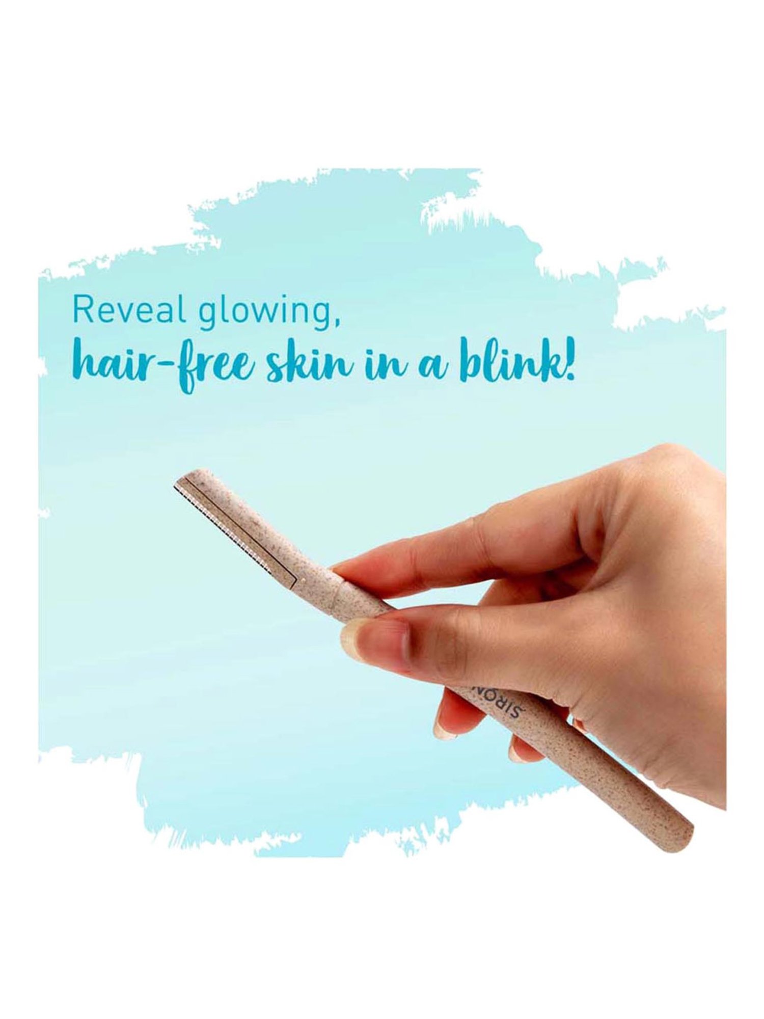 FEATHER Flamingo Eyebrow, Face, Nape Razor - 3 Piece - 150 gm