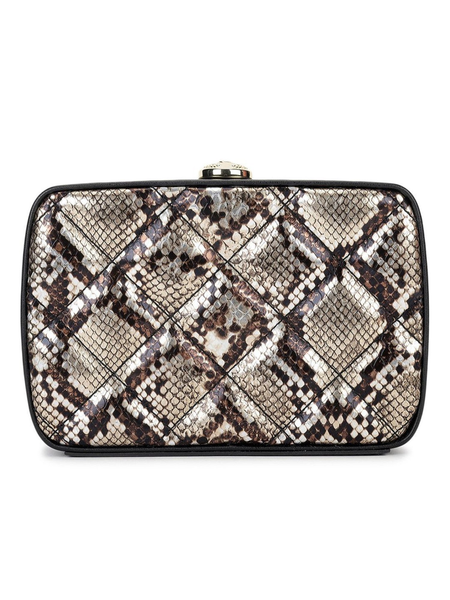 Pollini Brown Soft Animal Effect Small Cross Body Bag