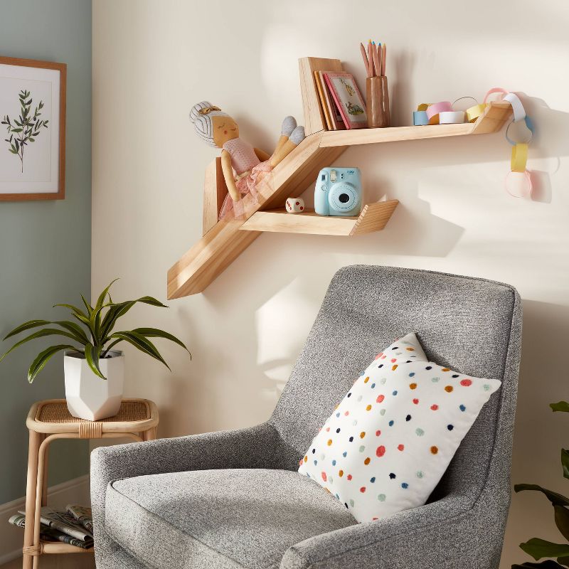 Wood Tree Shelf Brown - Pillowfort™