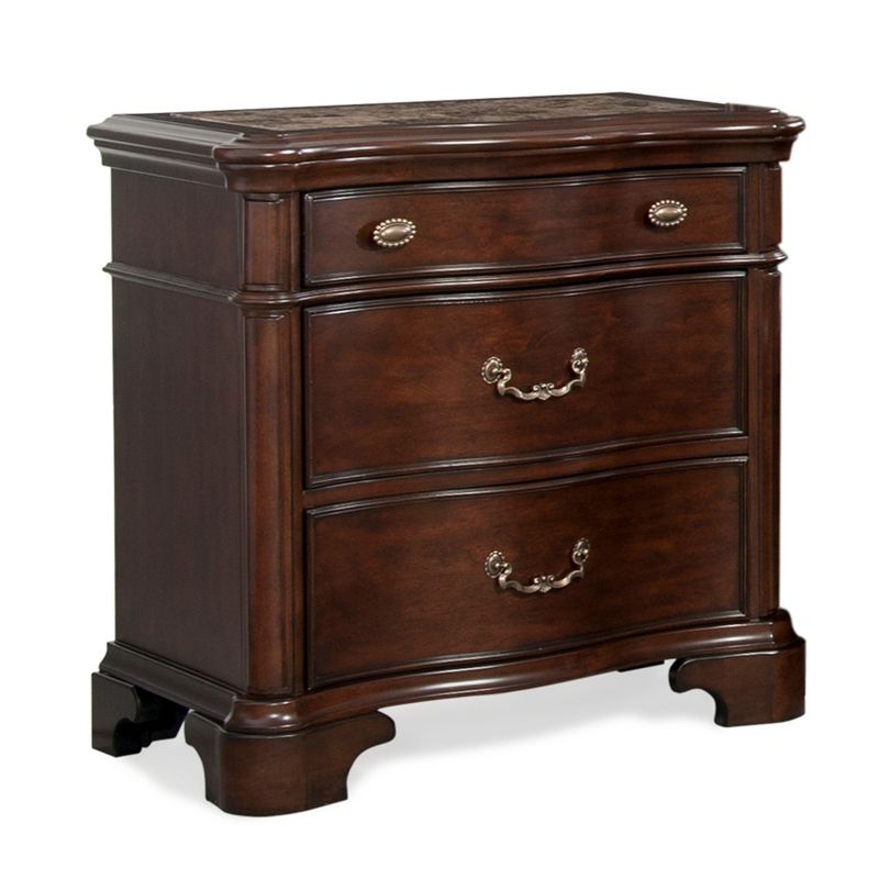 5pc King Tomlyn Storage Bedroom Set Dark Cherry - Picket House Furnishings