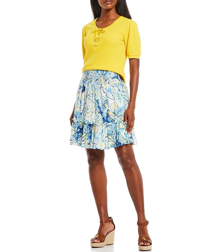 Lauren Ralph Lauren Hale Leather Espadrille Wedges