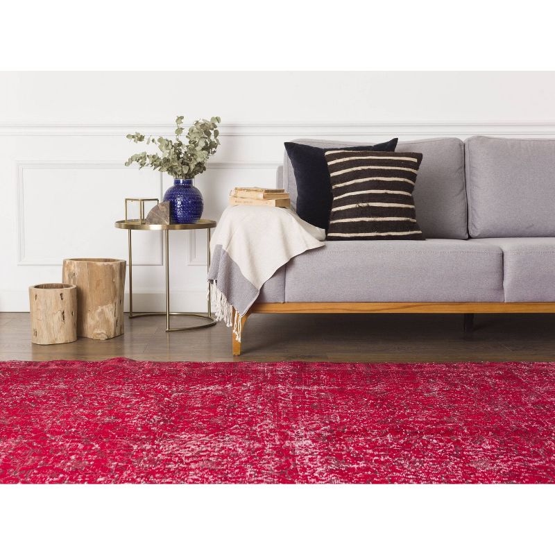 6'x9'6" Vintage One-of-a-Kind Berwyn Rug Red - Revival Rugs