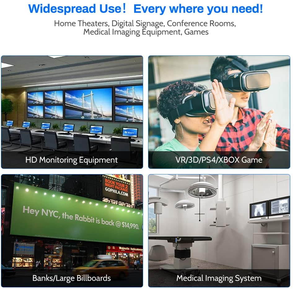 4K HDMI Cable 3M, HDMI 2.0 Cable/lead, Ultra HDMI to HDMI Cord High Speed 18Gbps, 4K @ 60Hz, ARC, Gold-plated for 4K TV/PS4 3D, Ethernet,Video return,UHD 2160p,HD 1080p,21:9,4:4:4, 3 Meter, Grey