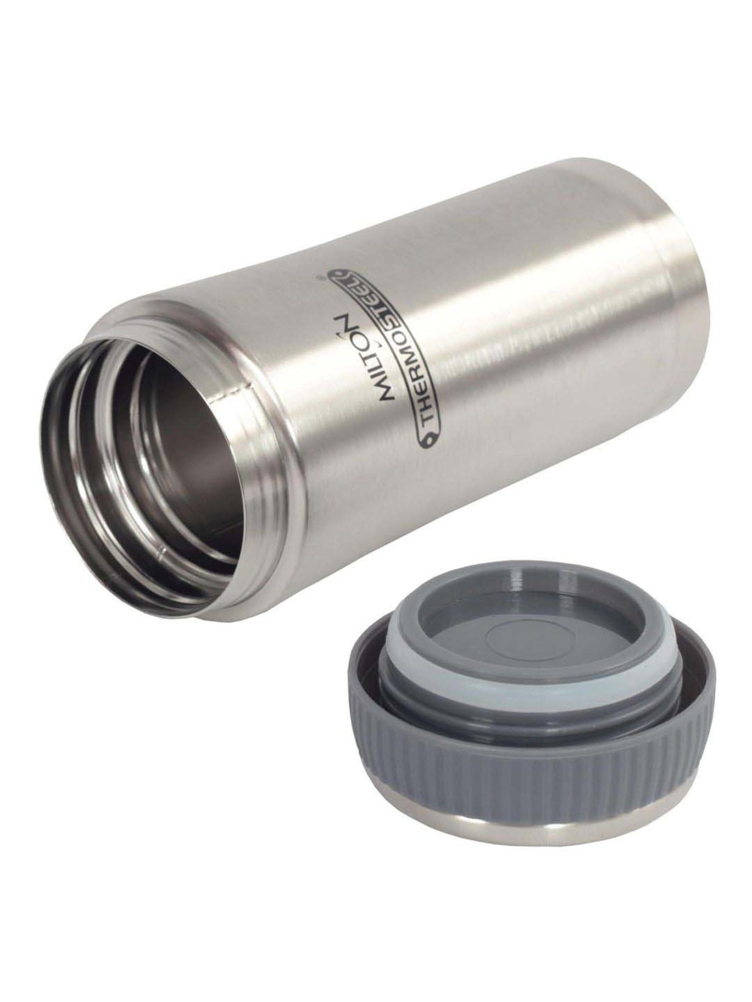 Milton Optima Silver Stainless Steel Insulated Water Bottle (350 ml) - Set of 1