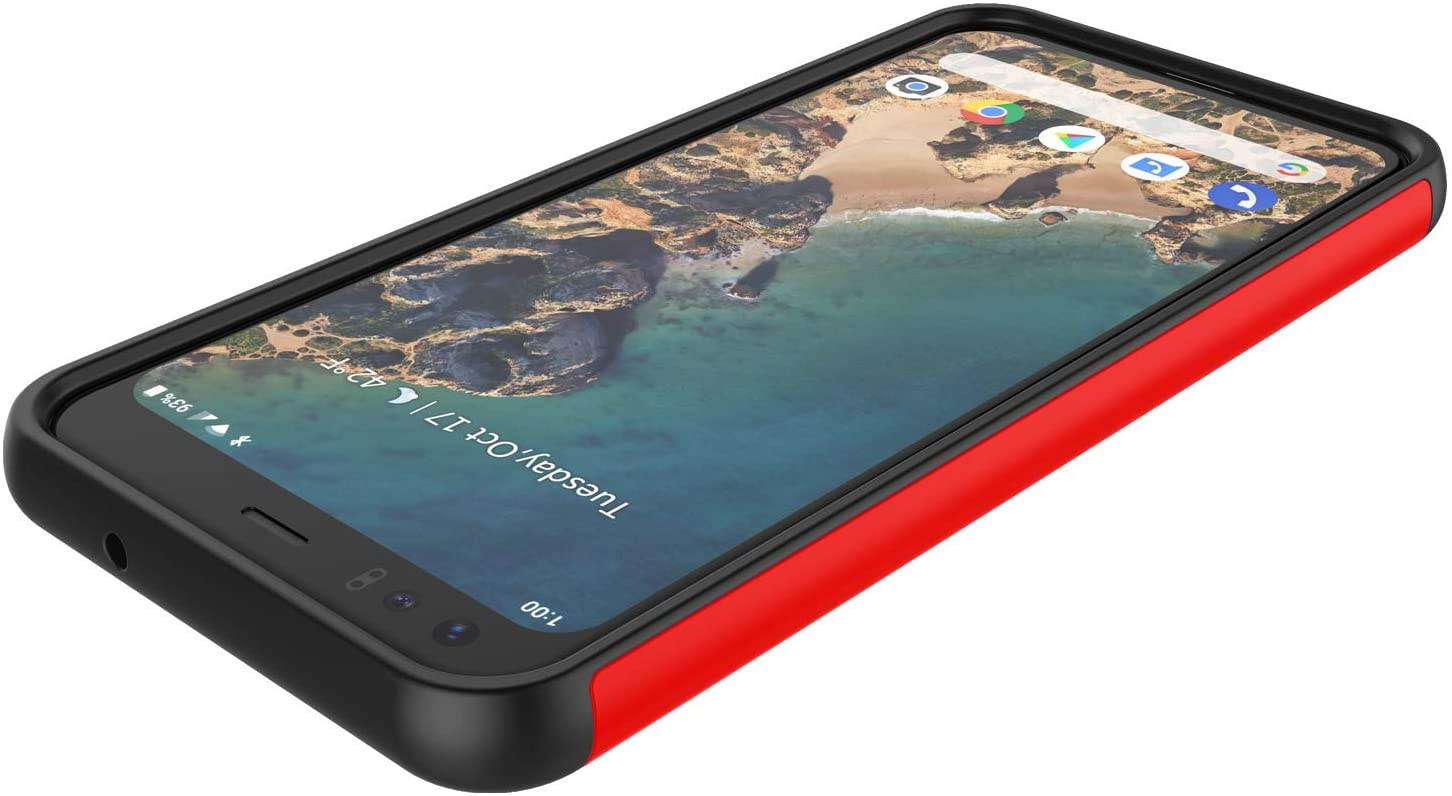 Google Pixel 4 XL Case, 2019 Google Pixel 4XL Cute Case, Tekcoo [Tmajor] Shock Absorbing [Green] Rubber Silicone & Plastic Scratch Resistant Bumper Grip Sturdy Hard Phone Cases Cover