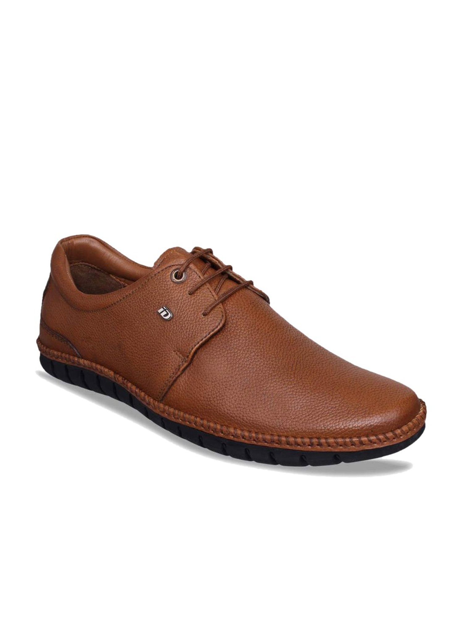 ID Men's Tan Derby Shoes