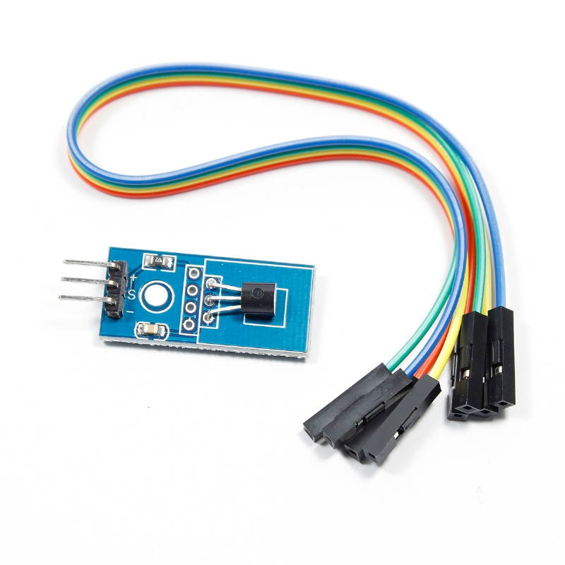 DS18B20 module Single bus digital temperature and humidity sensor Temperature sensor module Send DuPont line