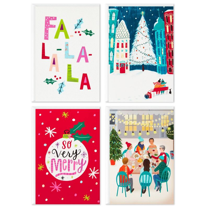 40ct Hallmark Fun 4 Card Assortment Bright Lettering & City