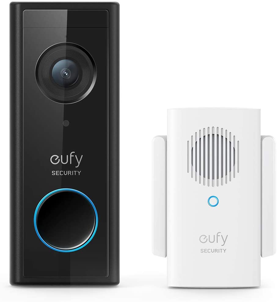 eufy Security, Wi-Fi Video Doorbell Kit, 1080p-Grade Resolution, 120-day Battery, No Monthly Fees, Human Detection, 2-Way Audio, Free Wireless Chime